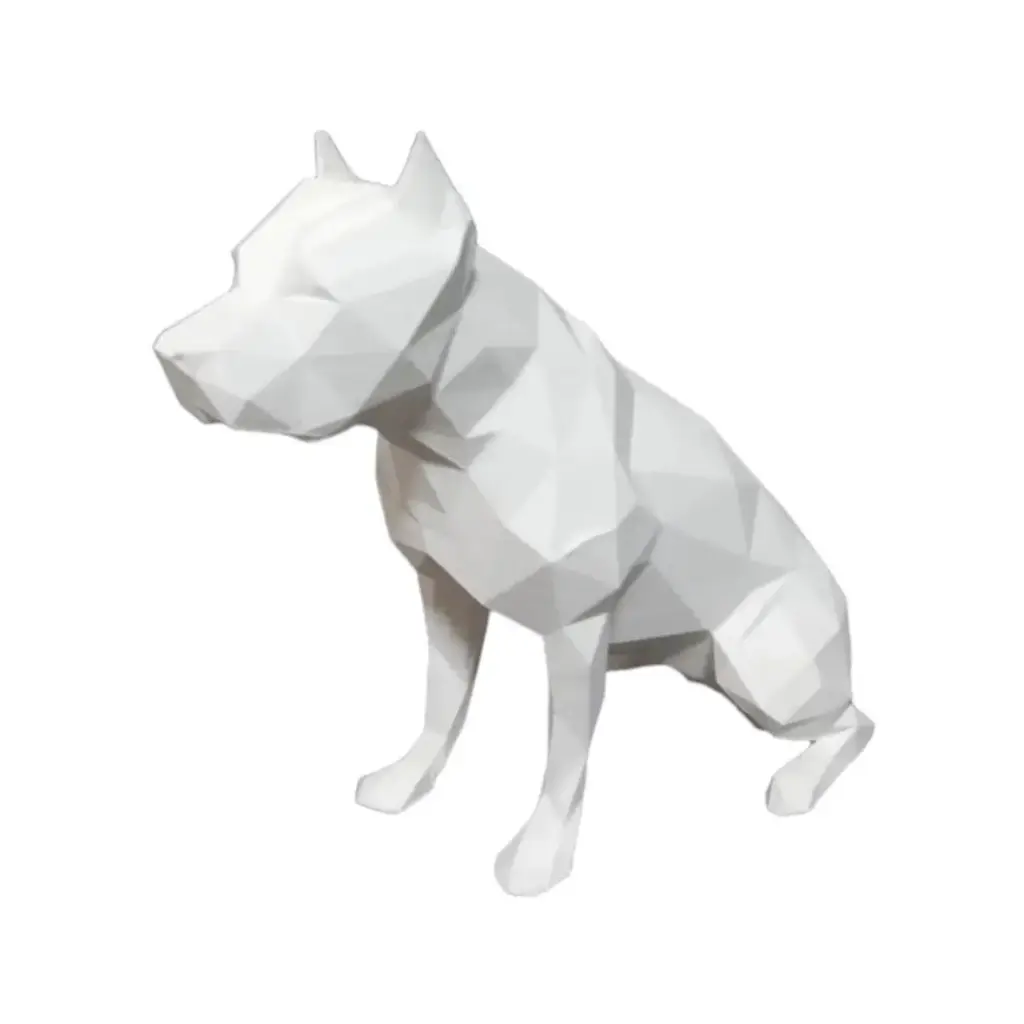 Escultura Perro Low Poly