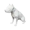 Escultura Perro Low Poly