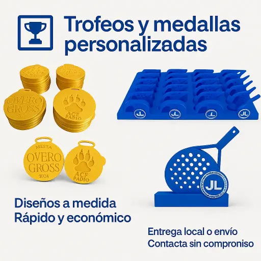Trofeos y medallas personalizadas