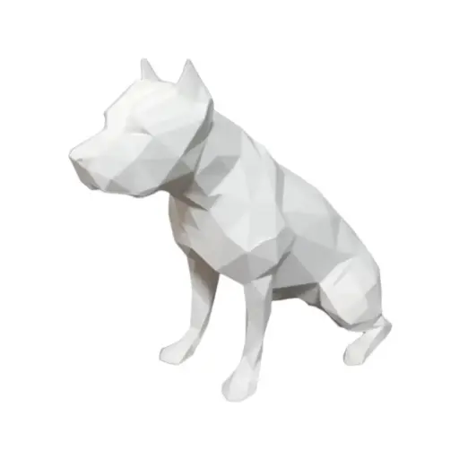 Escultura Perro Low Poly